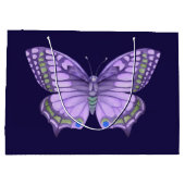 Lila Schmetterling Große Geschenktüte (Rückseite)