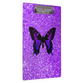 Lila Schmetterling im Glitzer Klemmbrett (Rechts)