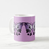 Lila Schmetterling Kaffeetasse (Vorderseite Links)