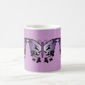 Lila Schmetterling Kaffeetasse (Mittel)