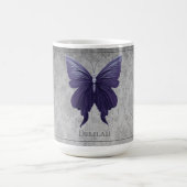 Lila Schmetterling Kaffeetasse (Mittel)