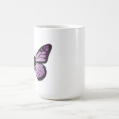 Lila Schmetterling Kaffeetasse (Mittel)