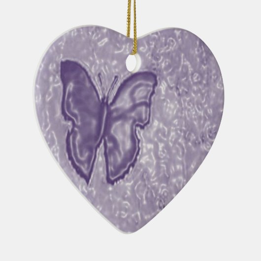 Lila Schmetterling Keramikornament (Rechts)