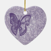 Lila Schmetterling Keramikornament (Hinten)