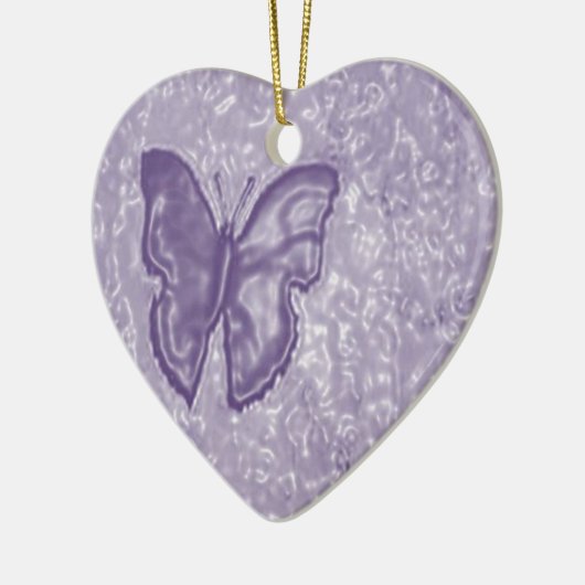 Lila Schmetterling Keramikornament (Links)