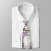 Lila Schmetterling Krawatte (Gebunden)