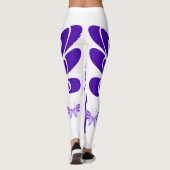 Lila Schmetterling Leggings (Rückseite)