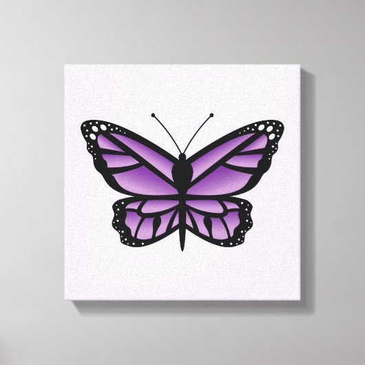 Lila Schmetterling Leinwanddruck (Vorderseite)