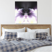 Lila Schmetterling Leinwanddruck (Insitu (Schlafzimmer))