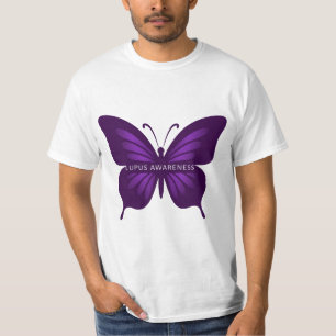 Lila Schmetterling: Lupus-Bewusstsein T-Shirt