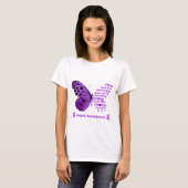 Lila Schmetterling Lupus T-Shirt (Vorne ganz)