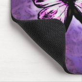 Lila Schmetterling Mousepad (Ecke)