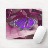 Lila Schmetterling Mousepad (Mit Mouse)