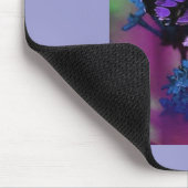 Lila Schmetterling Mousepad (Ecke)
