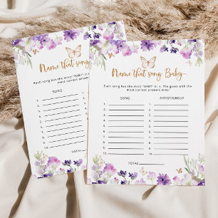 Lila Schmetterling Name, der das Baby-Spiel spielt