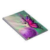 Lila Schmetterling Notizblock (Rechte Seite)