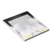Lila Schmetterling Notizblock (angewinkelt)