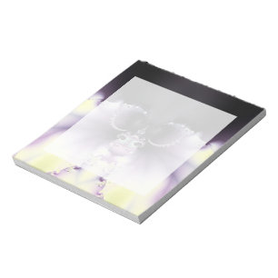 Lila Schmetterling Notizblock