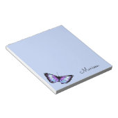 "Lila Schmetterling" Notizblock (angewinkelt)