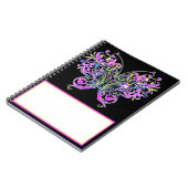 lila Schmetterling Notizblock (Linke Seite)