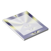 Lila Schmetterling Notizblock (angewinkelt)
