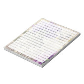 Lila Schmetterling Notizblock (Rotiert)