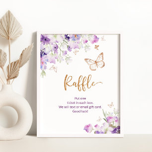 Lila Schmetterling Poster