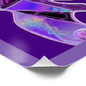 lila Schmetterling Poster (Ecke)