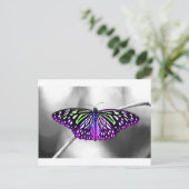 Lila Schmetterling Postkarte (Stehend Vorderseite)