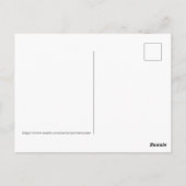 Lila Schmetterling Postkarte (Rückseite)