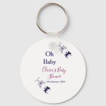 Lila Schmetterling Rosa Babydusche - Baby modern