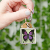 Lila Schmetterling Schlüsselanhänger (Hand)