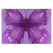 Lila Schmetterling Schneidebrett (Vorderseite)
