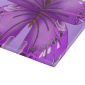 Lila Schmetterling Schneidebrett (Ecke)