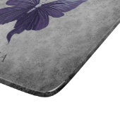 Lila Schmetterling Schneidebrett (Ecke)