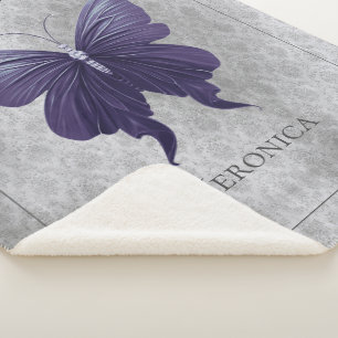 Lila Schmetterling Sherpadecke
