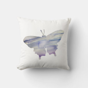 Lila Schmetterling-Silhouette-Malerei-Zierkissen Kissen