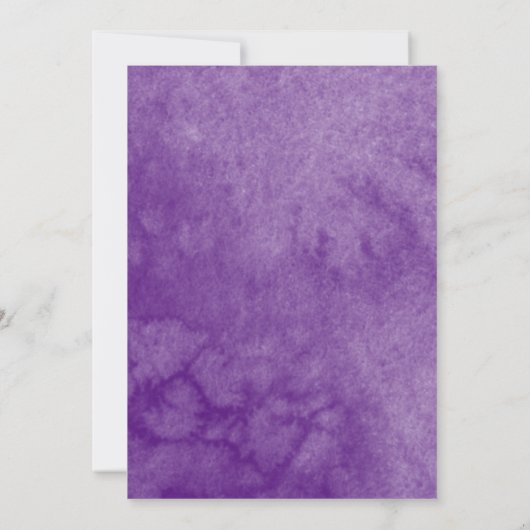 Lila Schmetterling Spanische Einladung Quinceanera (Rückseite)