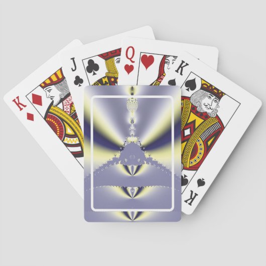 Lila Schmetterling Spielkarten (Rückseite)