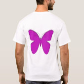 Lila Schmetterling T-Shirt (Rückseite)