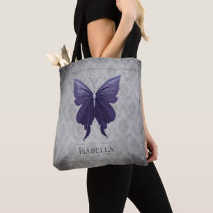 Lila Schmetterling Tasche