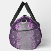 Lila Schmetterling-Tasche Duffle Bag (Rechts)