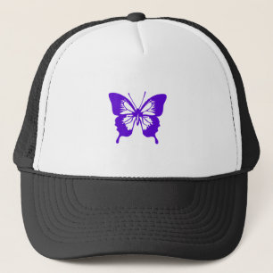 Lila Schmetterling Truckerkappe