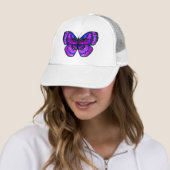 Lila Schmetterling Truckerkappe (Beispiel)