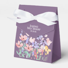 Lila Schmetterling und Blooms Baby Dusche Gefällig Geschenkschachtel