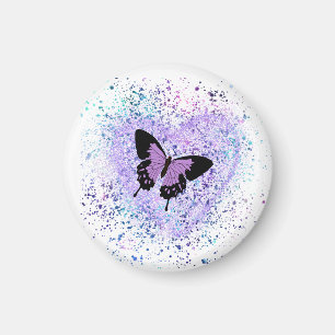 Lila Schmetterling und Paint Magnet