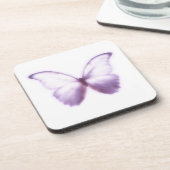 Lila Schmetterling Untersetzer (Linke Seite)