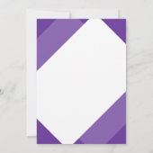 Lila Schmetterling Verlobung Hochzeitstag Einladung (Rückseite)