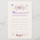 Lila Schmetterling, wo wir Brautparty spielen (Vorderseite)