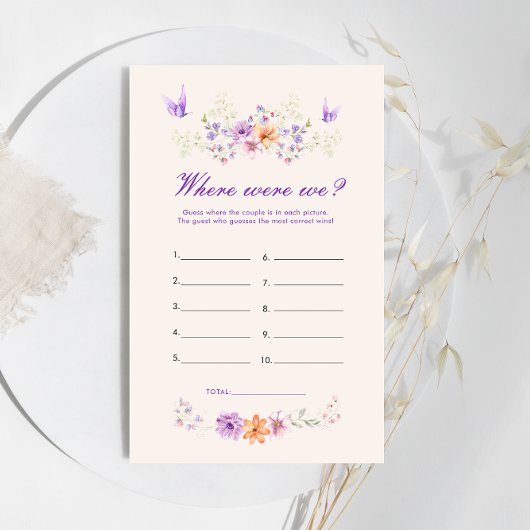 Lila Schmetterling, wo wir Brautparty spielen